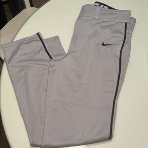 Nike Men's Gray with black piping baseball  Pants